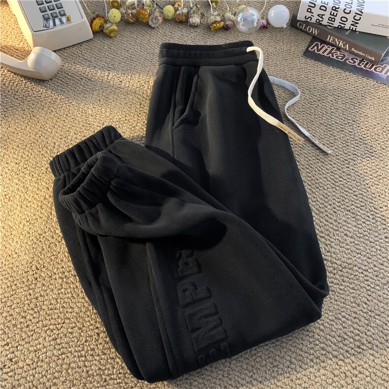双面奥粒绒重磅加绒加厚束脚卫裤休闲裤D309-P50-控88,男装休闲裤,电商D309