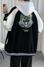 2023春装新品男士青少年休闲开衫夹克印花棒球服时尚外套968-P60，男装夹克，电商A441-1