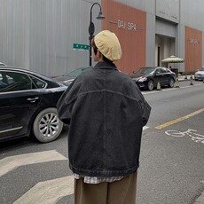 2024春秋季复古水洗牛仔外套上衣男装新款渐变设计感夹克X302/P65，男装夹克，星座506