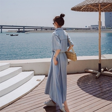 已出货夏季新浅色牛仔（原8605）225-1928（），女装连衣裙，浙宝225