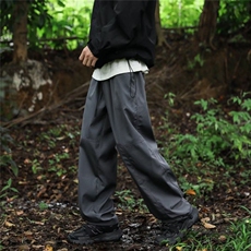 男ins高街美式复古运动休闲裤韩版百搭宽松阔腿拖地长裤KK266-P35，男装休闲裤，星座911-3