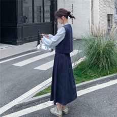 【】春季新款牛仔马甲三件套2C057-8203-P185-K298，女装套装/套裙，2C057