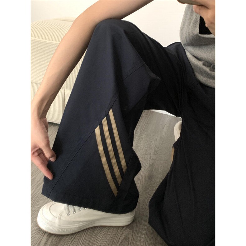 【有货】ZQ678ZZ-特39美式复古条纹休闲裤宽松直筒抽绳冲锋裤子,男装休闲裤,星座1007（原301D）
