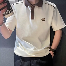 网图现货美式宽松珠地棉短袖POLO衫T018/P35，男装T恤，星座205-3