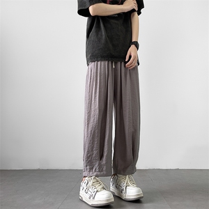 8XL-M风亚麻裤男宽松棉麻裤子大码阔腿裤灯笼裤新中式K965P30图片