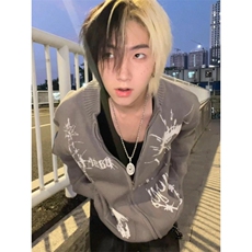 【有货】手稿开衫毛衣外套男情侣针织衫线衣5504CC-特P58，男装针织衫/毛衣，星座1007（原301D）
