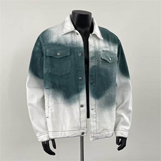 QA02LL-特P85扎染牛仔外套男美式复古cleanfit工装夹克，男装工装外套，星座1007（原301D）