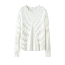 2025年秋季时尚百搭通勤简约休闲人字交叉圆领套衫，女装羊绒衫，泰盈纯羊绒