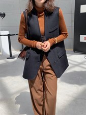 【现货】双面羊绒马甲，女装马甲，欧洛佛