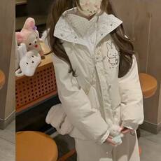 1506A/G79350/P94卡通甜爱风连帽棉服女学生保暖棉衣面包服，男装棉衣，星座1506A