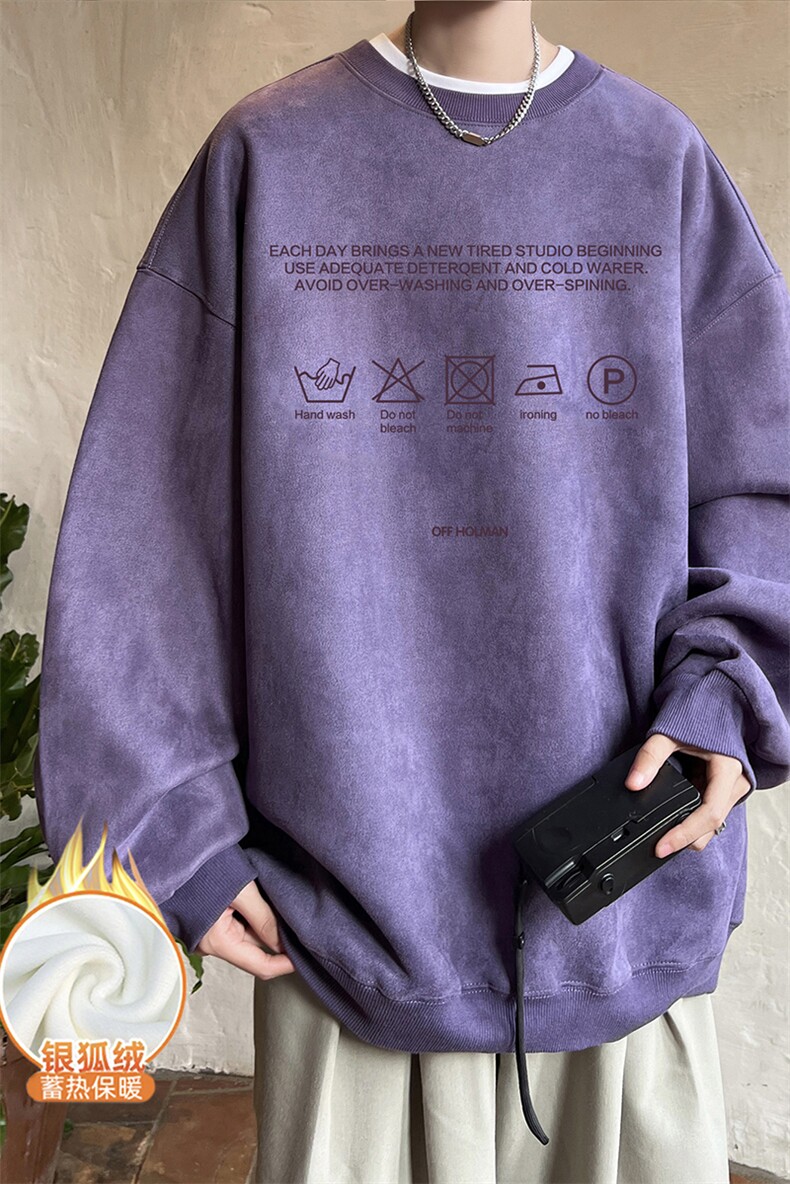 量大优可提供视频麂皮绒卫衣圆领HD019-1-LPYL4196JR-P40,男装卫衣,电商019-1