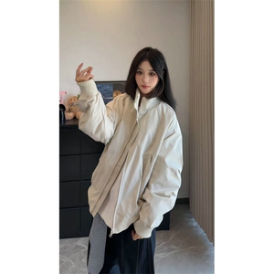 美式短款飞行夹克潮牌cleanfit痞帅高级感立领外套504-W36-特P68图片