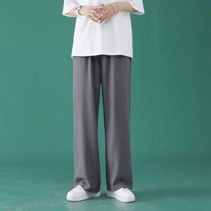 春夏季薄款韩版宽松显瘦休闲冰丝裤2028-特批22，女装休闲裤，星座718-1