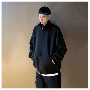 秋季重磅380克全棉得物品质立领双拉链开衫卫衣外套AH923-P42，女装短外套，四季星座610B