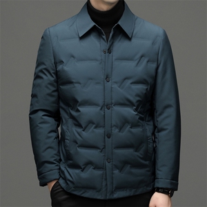 QC8013钱塘2020-2冬季厚款商务休闲翻领中年男士羽绒服P175图片