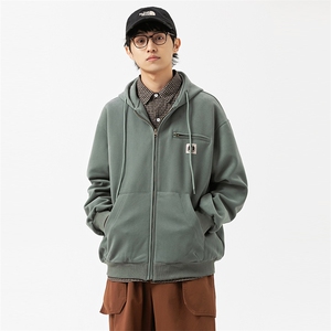 2026春季新款男装日系潮牌宽松连帽卫衣开衫休闲外套WY578-F96图片