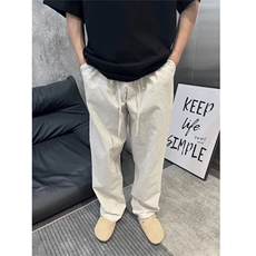 泡泡纱裤子男夏轻薄透气冰丝速干裤美式格纹垂感防晒空调裤K9544，男装防晒衣，星座1116A（原606A-3）