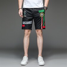 时尚印花短裤男薄款宽松休闲裤子夏季新款青年男士潮流百搭五分裤,男装休闲裤,电商B212（原钱塘6029）