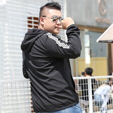 男大码薄款休闲运动夹克外套5032-1_JK356(M-4XLP60A4XL-9XLP70，男装夹克，星座1516-1