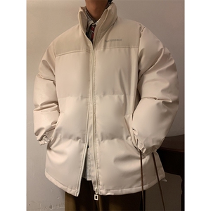 冬季皮棉衣潮流加厚立领保暖休闲棉服字母印花男A266-P01-P80图片