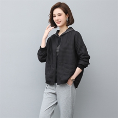 2023年春季新款潮韩版夹棉女长袖宽松显瘦休闲外套，女装短外套，独衣靓