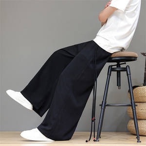 夏季 大码风棉麻裤直筒休闲裤阔腿裤新中式汉服男女 K258/P70图片