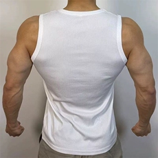 螺纹背心重磅弹力透气男款打底t恤弹性健身运动无袖BX13P18特，男装背心/马甲，电商D256-1(原A064-1)