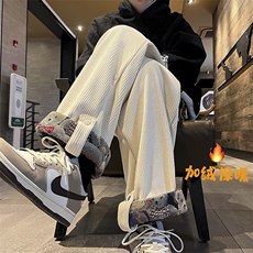 小熊卷边灯芯绒加绒加厚休闲裤KK376特P55，男装休闲裤，星座712