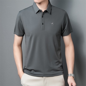 POLO衫男上衣半袖男装衣服男士体恤衫T恤潮牌休闲翻领爸爸短袖男图片