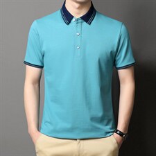 POLO衫男上衣半袖男装衣服男士体恤衫T恤潮牌休闲翻领爸爸短袖男，男装T恤，电商B212（原钱塘6029）