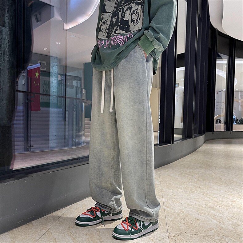 2023港风水洗做旧男士牛仔裤男抖音品质XZ914-6-G63-P35,男装牛仔裤,星座914-6