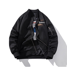 现货三色带帽可拆卸秋冬飞行服棉服情侣装夹克，男装夹克，电商A105