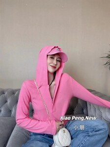 连帽针织防晒图片