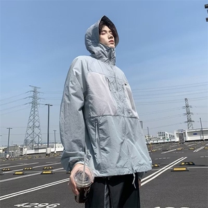 春夏夹克大口袋拼接时尚防晒衣 F13图片