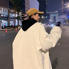羊羔毛加厚外套男冬季ins潮牌两面穿棉服宽松百搭棉衣MY8013-P85，男装棉衣，星座1008-1