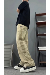 大量现货 休闲阔腿裤美式速干长裤情侣同款宽松百搭DY5032-P55图片