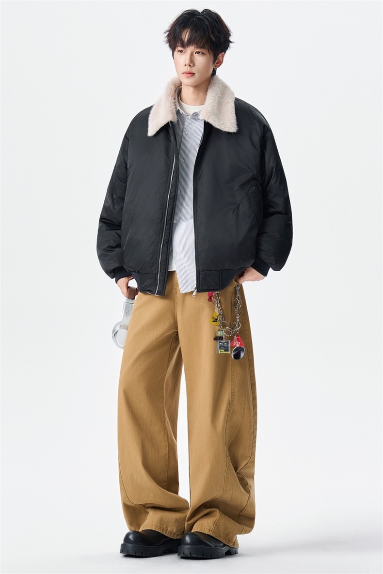 翻领羽绒服男冬季宽松保暖工装风鸭绒休闲外套XZ309Y95750P188,男装羽绒服,星座309（原A406）