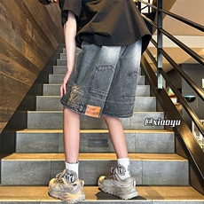 XZ616夏季半松紧腰裤子穿反了设计款牛仔短裤TY2454特P40，男装牛仔裤，星座512A（原616）