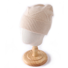 秋冬新款百搭保暖气质帽子016大菱形格35%帽，帽子，大洋妞羊绒二店