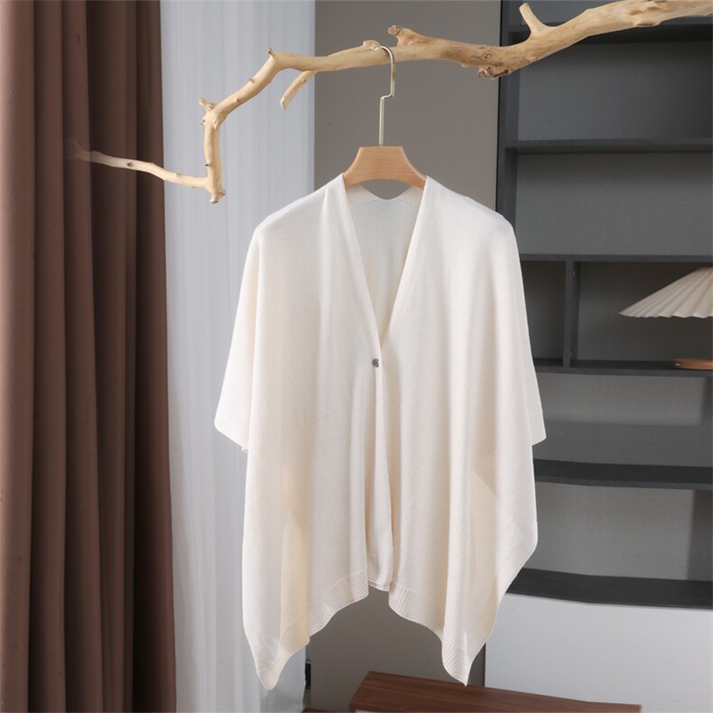 2025年时尚百搭通勤简约三扣披肩，披肩，九月九羊绒