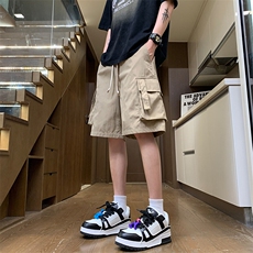 2025夏季休闲潮流大口袋短裤工装五分裤子男24XD23043特批35，男装休闲裤，电商A042