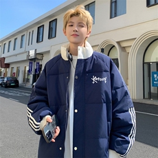 ！2025冬季新款男士潮牌立领棉衣撞色情侣棉服外套MY207特P80，男装棉衣，电商B220
