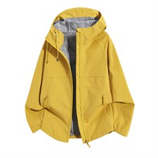 新款户外运动登山情侣款多色连帽工装冲锋衣软壳外套CF2618-特P50，男装夹克，星座1403A