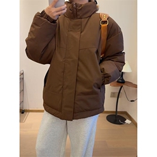 现货美式高街休闲夹克冬季立领纯色三防户外工装加厚棉服外套，男装夹克，电商A486