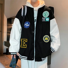 拼接印花情侣棒球服男春秋休闲夹克W1114P60，男装夹克，星座1116-2
