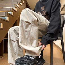 供抖音人气高品质重磅刺绣宽松卫裤秋冬款X416B-1-KL908-P45限68，男装休闲裤，星座416B-1