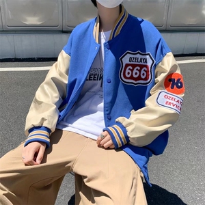 棒球服男秋ins潮牌休闲韩版潮流长袖J9056P38图片