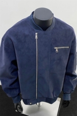 美式高阶秋冬PU棒球服夹克痞帅百搭情侣外套J562505TP75，男装夹克，电商A247