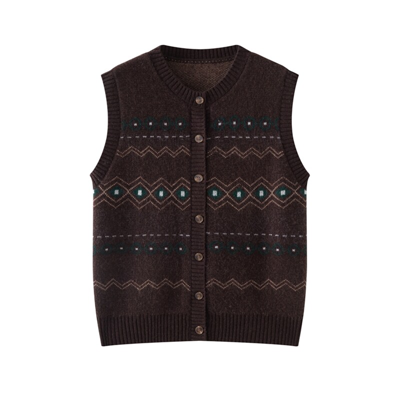 2025新款女士芝麻点马甲，女装马甲，初韵羊绒