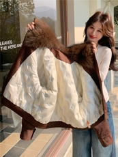 现货新款2187-P465-K669-90白鸭绒派克服，女装派克服，韩然一族